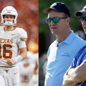 Arch Manning Uses Just Three Words to Describe His Uncles Peyton & Eli Manning in His Latest Texas Press Conference