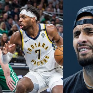 Die-Hard Celtics Fan Nick Kyrgios Calls Out 'Dumb' NBA Referee for Mistake That Handed Pacers the Win