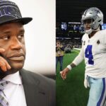 Cowboys Fan Shaquille O’Neal Expresses His Frustration at Dak Prescott After Another Playoff Loss