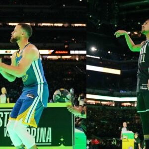 Emulating Stephen Curry's Tunnel Shots, Trae Young Wins $100 By Winning A Bet Against Fans At All-Star Weekend