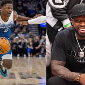 Having Partnered With The $2.5 Billion Worth Franchise In 2023, 50 Cent Now Receives Anthony Edwards' Game Worn AE 1s