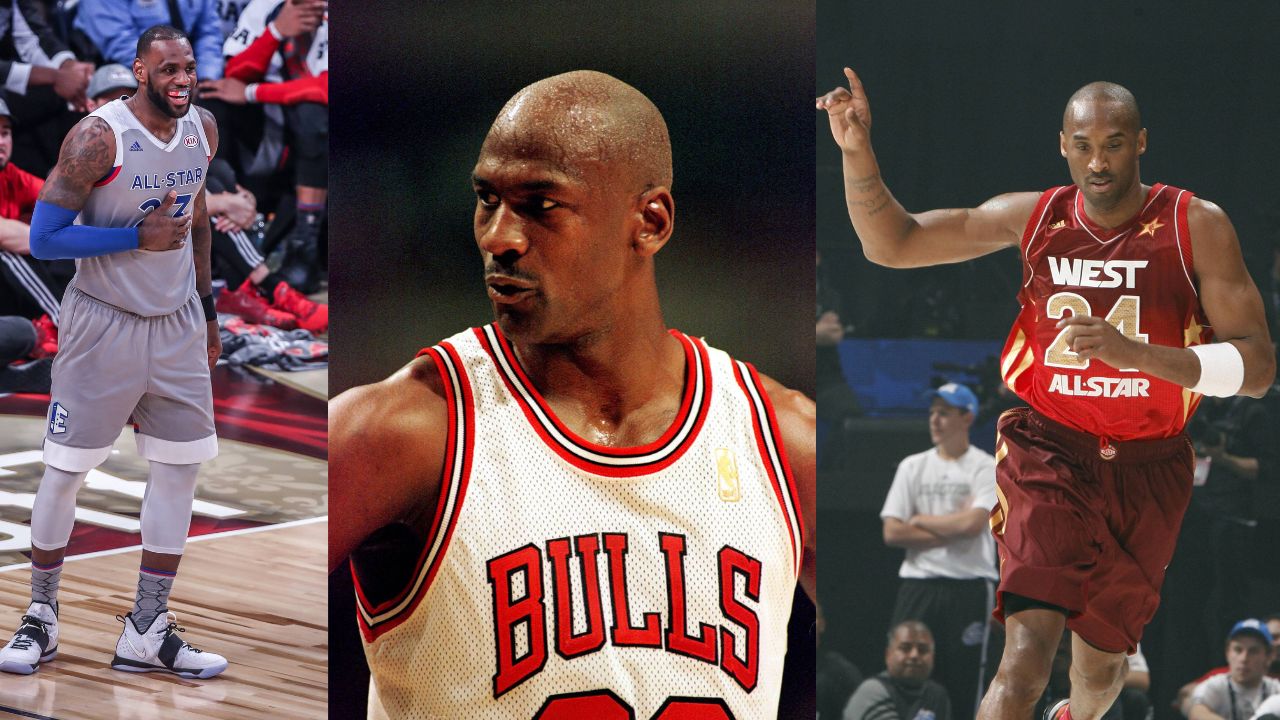 Top 5 Players with Most Overall Points Scored in NBA All-Star Game Featuring Kobe Bryant and Michael Jordan