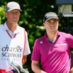 Justin Thomas and Jim 'Bones' Mackay at 2022 Charles Schwab Challenge