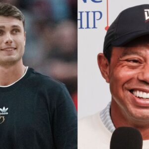 Ludvig Aberg And Tiger Woods