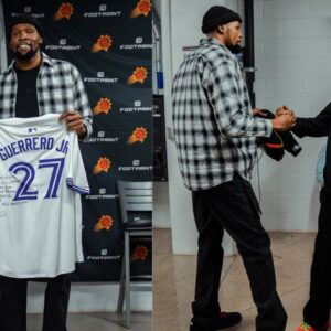 Watch: MLB Star Vladimir Guerrero Jr. Shares an Emotional Moment with Kevin Durant While Swapping Jerseys
