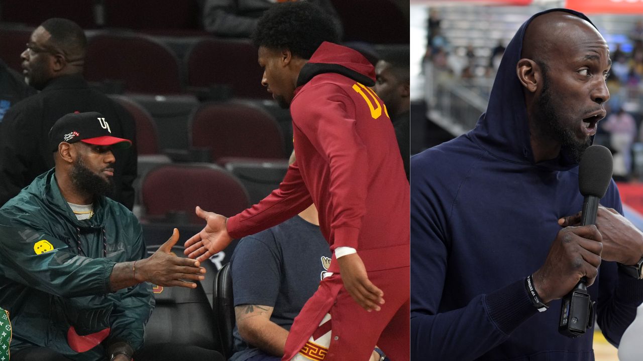 Kevin Garnett and Paul Pierce Vehemently Disagree on Bronny Being Able to Score on His Father LeBron James