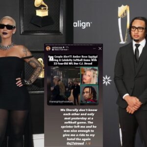 CJ Stroud Dating Rumors: Texans QB Sets the Internet Ablaze Upon Exiting Celebrity Softball Game With Rapper Amber Rose