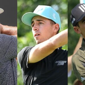 LIV Golfers Charl Schwartzel, David Puig, and Joaquin Niemann