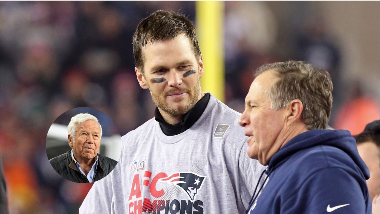 WATCH: Bill Belichick, Robert Kraft & Tom Brady Bury the Hatchet With a Shot on Netflix Live