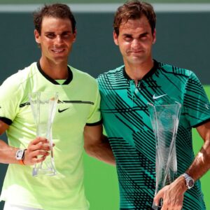 How Roger Federer Outsmarted Rafael Nadal Thrice to Win Special Doubles Encounter at Indian Wells: WATCH
