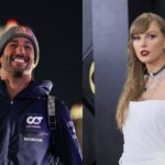 Daniel Ricciardo (L) and Taylor Swift (R)