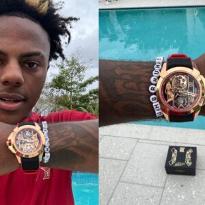 IShowSpeed flexes about the CR7 watch on his Valentine's Day Date in Brazil