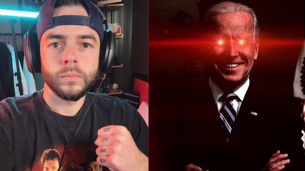 Nadeshot calls out Joe Biden for the Super Bowl meme