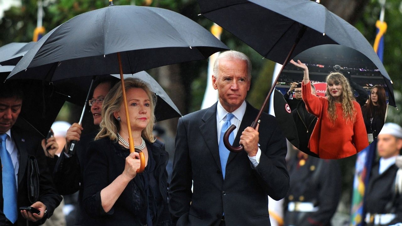 "Congratulations to Taylor's Boyfriend": Hillary Clinton & Joe Biden Troll Anti-Chiefs Fandom in Epic Style