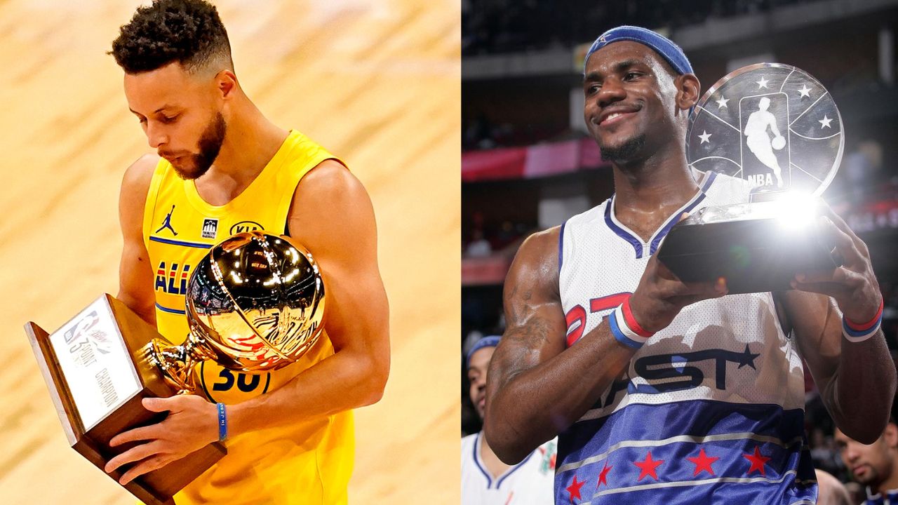 Top 5 Players with Most Threes Made in NBA All-Star Game History Featuring Stephen Curry and LeBron James