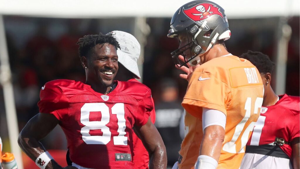 Antonio Brown and Tom Brady