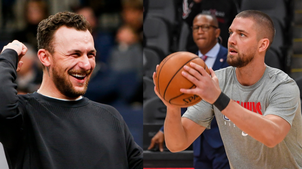 Johnny Manziel, Chandler Parsons; Credits: USA TODAY Sports