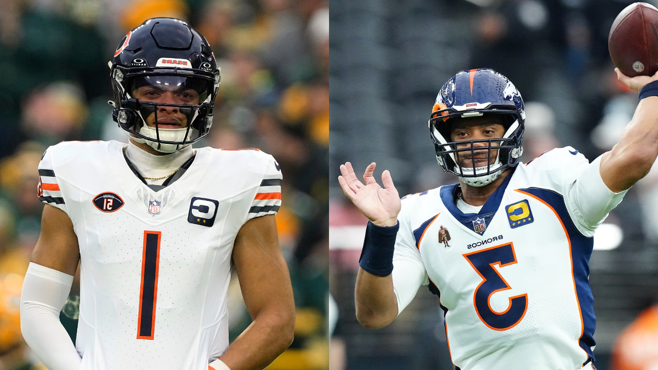 Justin Fields and Russell Wilson