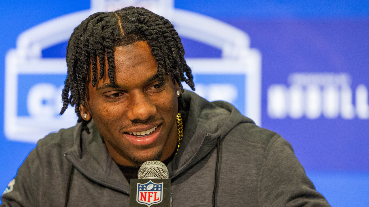 Nabers' measurements at the pro day included a 76.125-inch wingspan, standing at 6 feet 0.25 inches tall and weighing 199 pounds.