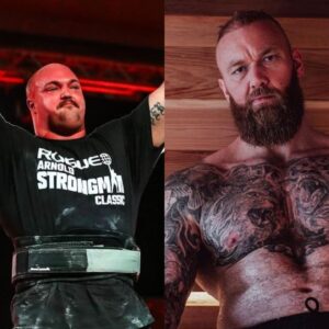 Mitchell Hooper and Hafthor Bjornsson Give Strongman Fans Goosebumps Over an Epic Moment on Stage