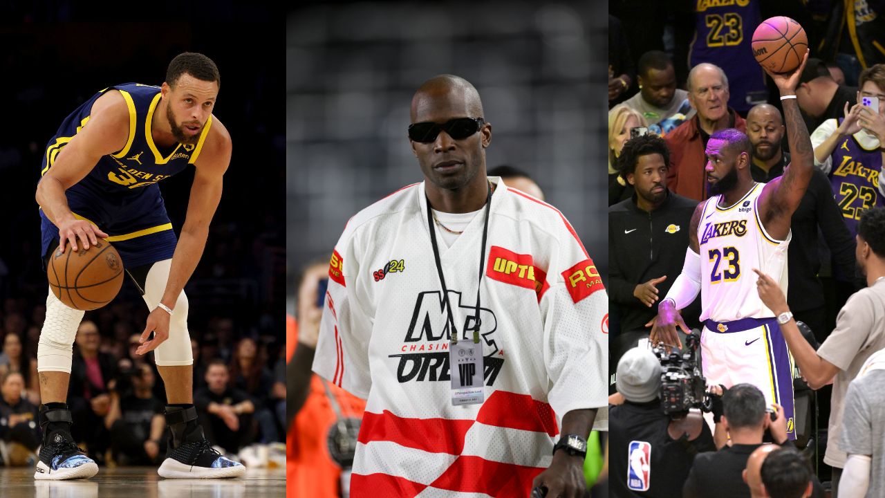Steph Curry (Left), Chad Ochocinco (Middle), and Shannon Sharpe (right)