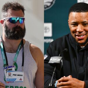 Jason Kelce Confesses to Saquon Barkley He Felt Bad for Philly Running Backs Due to Tush Push Snub