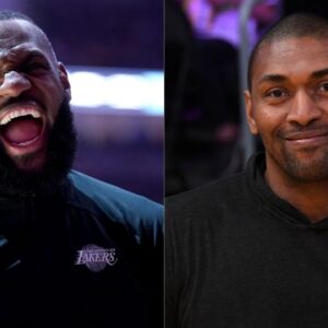 LeBron James Laughs At Himself For 'Destroying' Metta World Peace As A Rookie