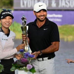 Lydia Ko and Jason Day