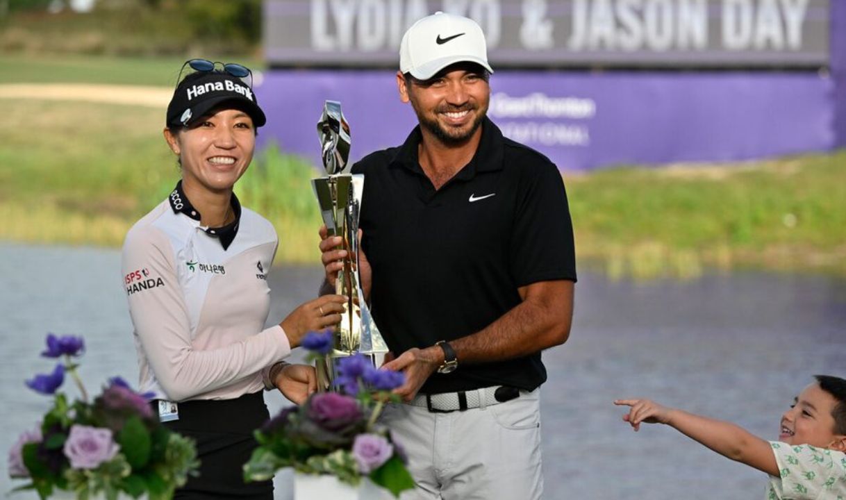 Lydia Ko and Jason Day