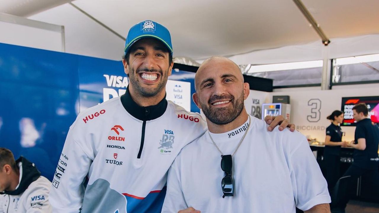 "Alexander Volkanovski On Short Notice": UFC Star’ Team-Up with Daniel Ricciardo at Australian GP Sparks Fan Frenzy