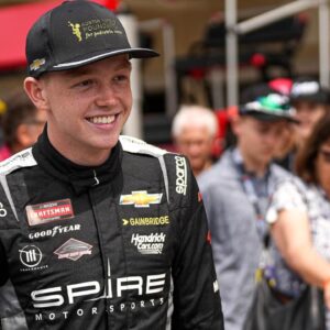 Connor Zilisch (7) heads to the starting line for the NASCAR Craftsman Truck Series Xpel 225 at the Circuit of the Americas on Saturday, March 23, 2024 in Austin.