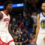 Tari Eason (Left) and Stephen Curry (Right)