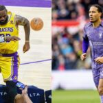 "Two Icons Collide": LeBron James Showcases Jersey Collab with Liverpool Star Virgil Van Dijk