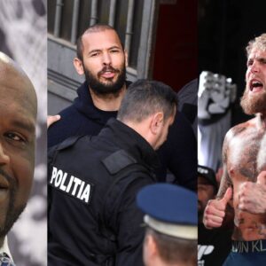 Shaquille O’Neal Digs Old Andrew Tate Video Challenging Jake Paul to $3 Million Fight Amidst Arrest