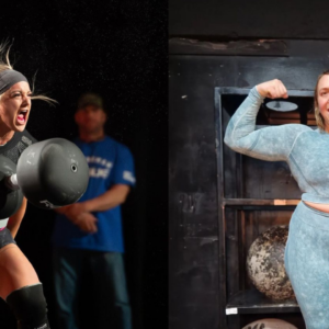 2024 Arnold Strongwoman Classic UK: Samantha Belliveau and Lucy Underdown Tie for First Place in the David Webster Memorial Weight Throw Event