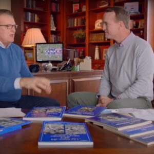 Mel Kiper Jr. and Peyton Manning.