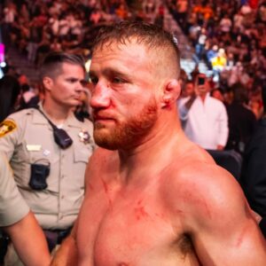 VIDEO: Justin Gaethje’s Parents Stunned and Heartbroken After Son Loses BMF Title in Final Seconds to Max Holloway