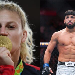 Arman Tsarukyan Addresses Relationship Status with Kayla Harrison Post 'Inappropriate' Question Incident at UFC 300 Event