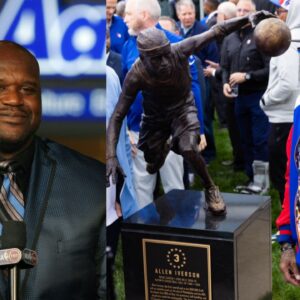 Shaquille O'Neal Recalls His Battle with Lakers to Reveal Best Pose for Allen Iverson Statue