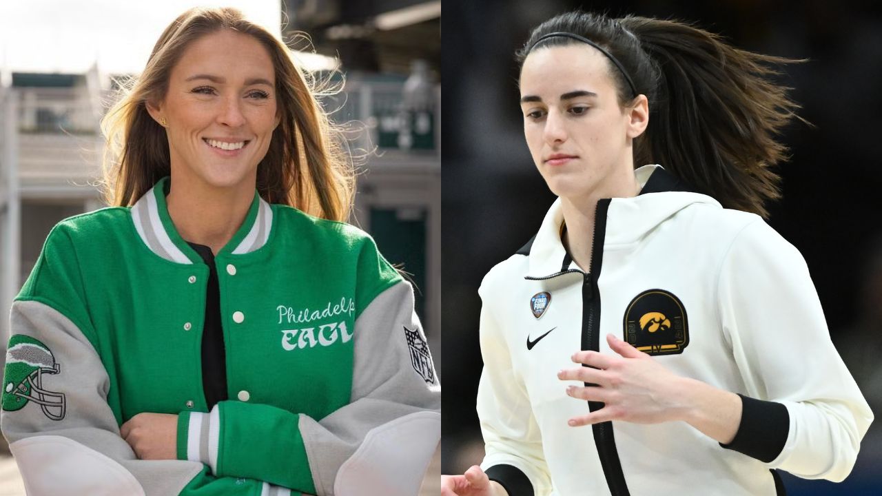 Fans Call Kylie Kelce the Queen of Philly for Her Starry Appearance at Caitlin Clark's Final Four Game