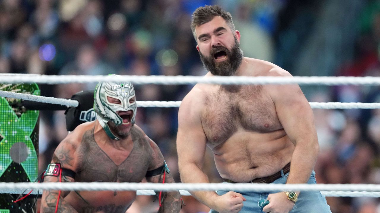 Jason Kelce Reveals Heartfelt Reason for Assisting Rey Mysterio Over Son Dom at WrestleMania 40