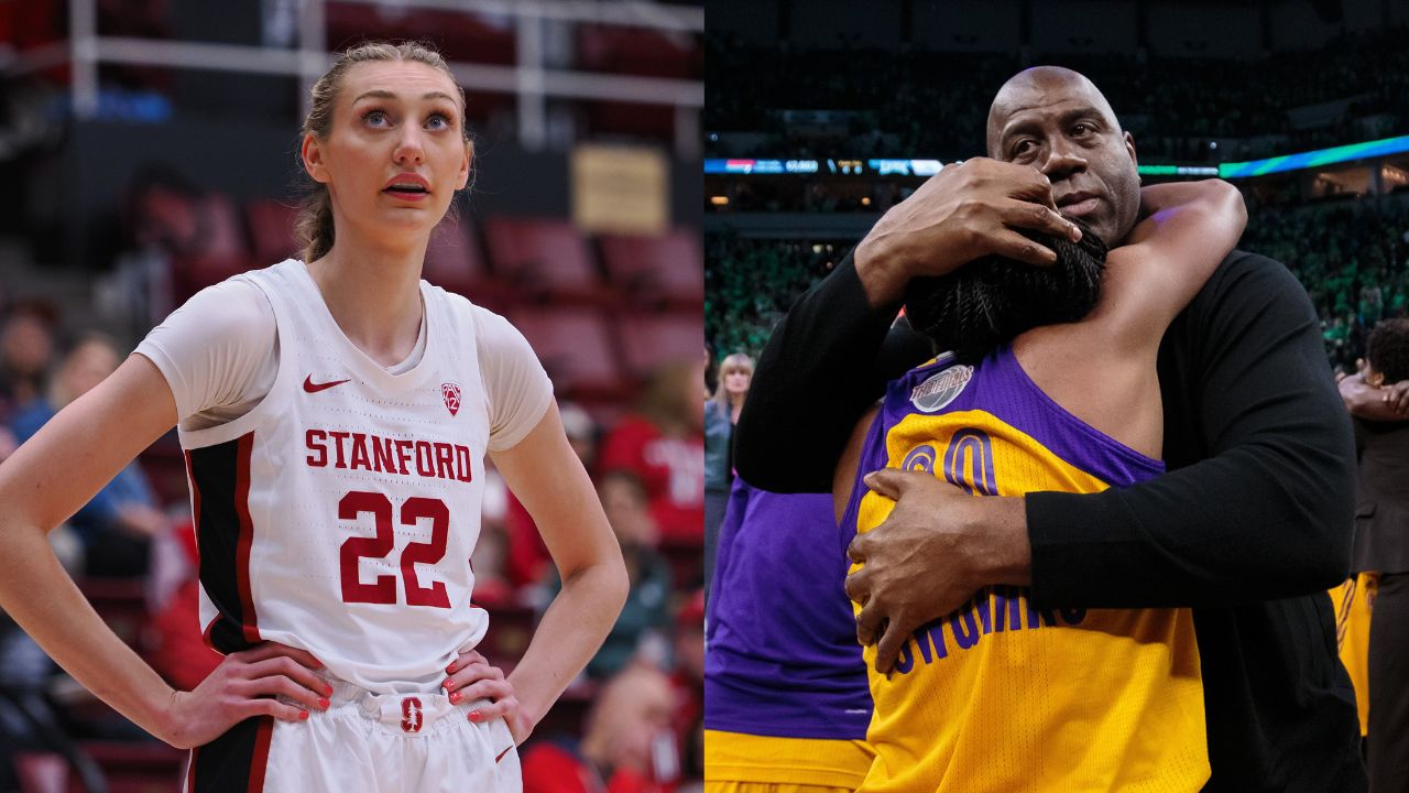 Magic Johnson Meets Sparks Rookies Including Cameron Brink, Places Huge Expectations on Their Shoulders