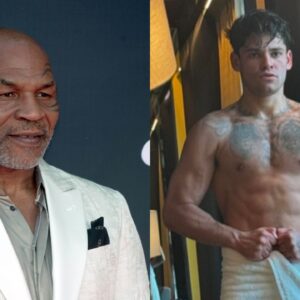 VIDEO: Mike Tyson Hypes Ryan Garcia Backstage Just Hours Before the Devin Haney Showdown