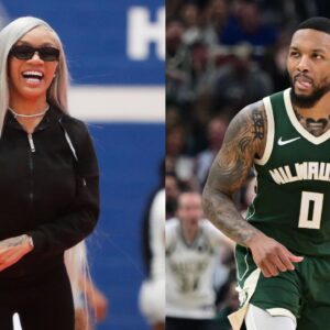 Moments After 'Spiting' Kay'la Lillard Jersey, Glorilla Shows Damian Lillard Love For His Incredible Game 1 Performance In Bucks-Pacers