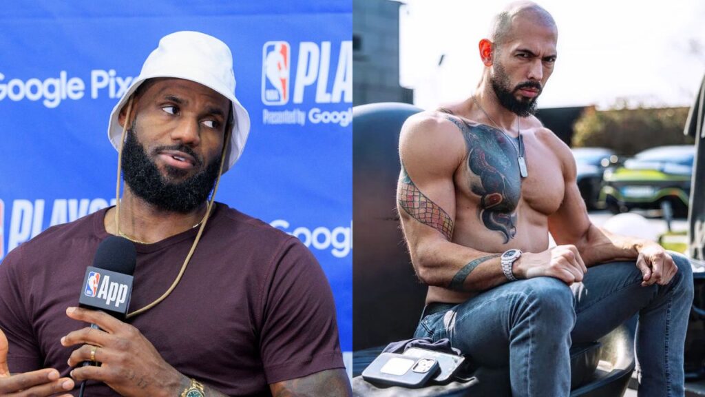 Andrew Tate Couldn’t Spot LeBron James’ AI-Edited Picture, Goes on a Rant About Degeneracy