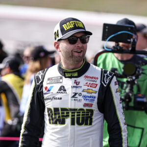 Feb 25, 2024; Hampton, Georgia, USA; NASCAR Cup Series driver William Byron (24) on pit road prior to the Ambetter Health 400 at Atlanta Motor Speedway. Mandatory Credit: David Yeazell-USA TODAY Sports