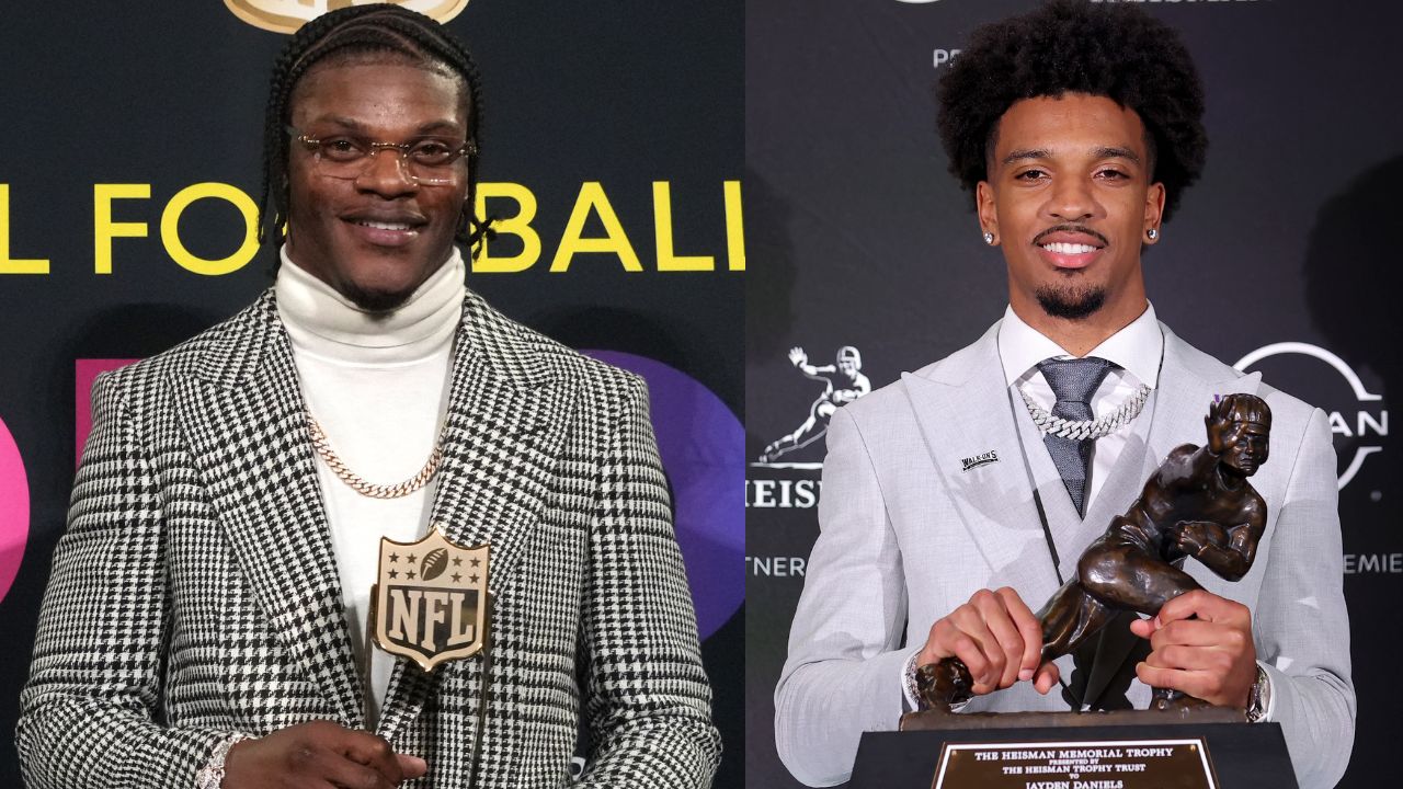 Lamar Jackson vs Jayden Daniels 40-Yard Dash Comparison: Which Dual Threat QB Is Faster?