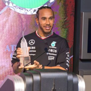 Fans Rave as Lewis Hamilton Reunites With His Last Race-Winning Car in New York