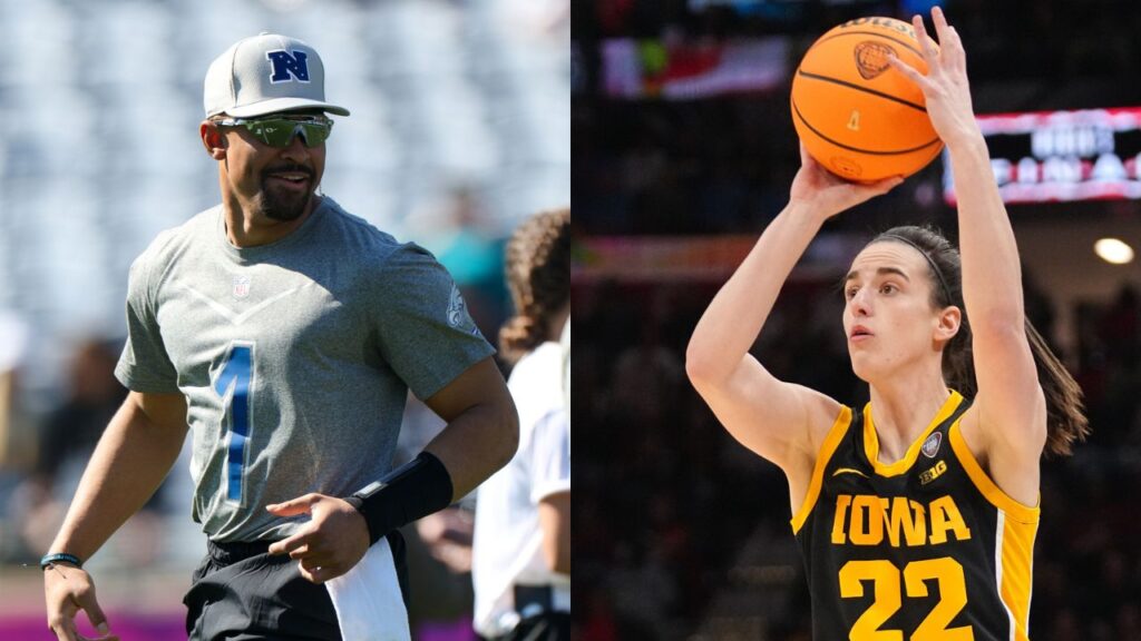Jalen Hurts Took a Clear Stance On the Caitlin Clark GOAT Debate After Iowa State Loses National Championship Game