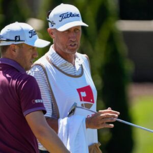 Justin Thomas and Caddie Jim Bones Mackay